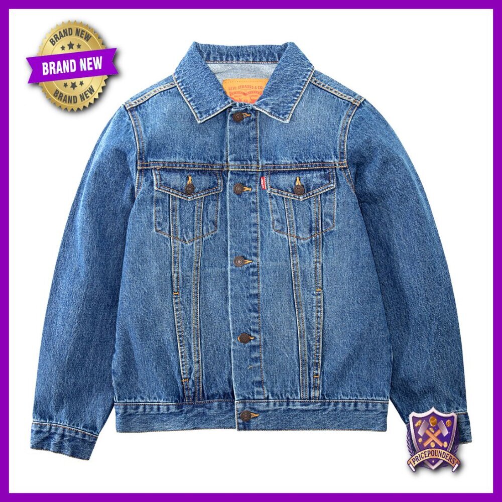 Classic Denim Trucker Jacket Retro Y2K Cool Boy's Jacket Timeless Fit